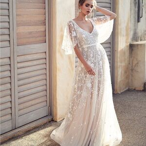 Elegant White Lace Women Dress
